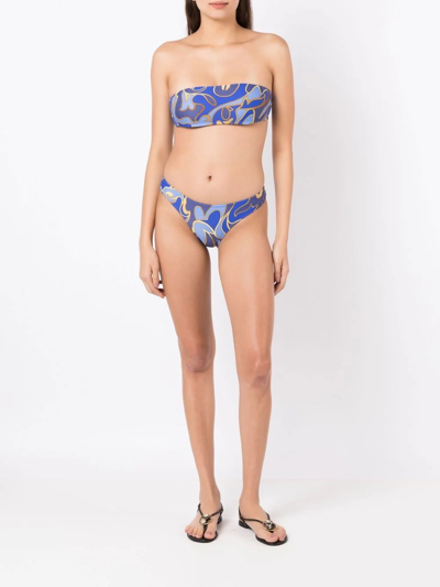 Lygia & Nanny Graphic-print Bikini In Blue