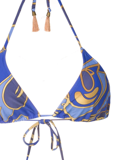 Shop Lygia & Nanny Graphic-print Bikini In Blue