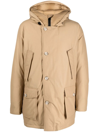 Shop Woolrich Arctic Hooded Parka In Nude