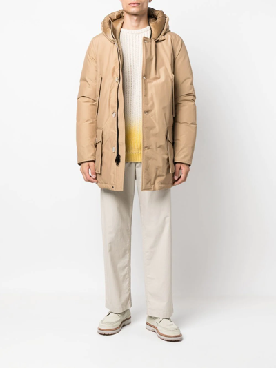 Shop Woolrich Arctic Hooded Parka In Nude