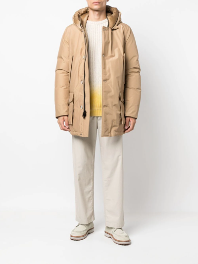 Woolrich Arctic Parka Beige Gkk In Nude