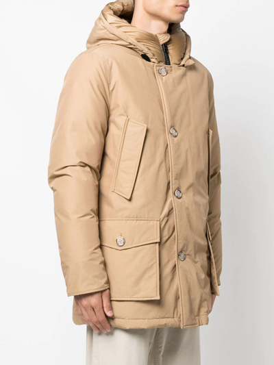 Shop Woolrich Arctic Hooded Parka In Nude