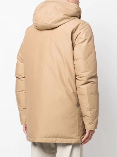 Shop Woolrich Arctic Hooded Parka In Nude