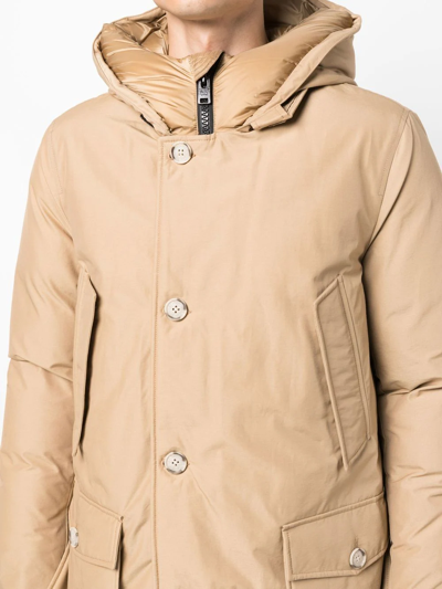 Shop Woolrich Arctic Hooded Parka In Nude