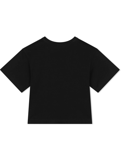 Shop Dolce & Gabbana Star-patch Short-sleeve T-shirt In Schwarz
