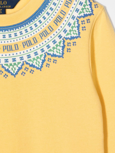 Shop Ralph Lauren Logo-print Jumper In Gelb