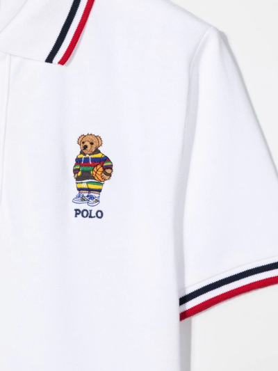 Shop Ralph Lauren Polo-bear Polo Shirt In Weiss