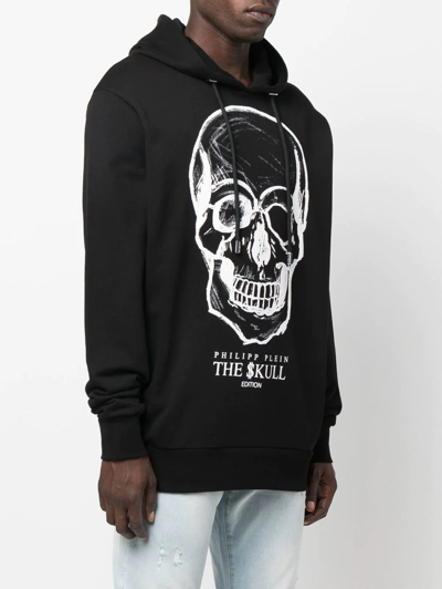 Shop Philipp Plein Skull-print Hoodie In Schwarz
