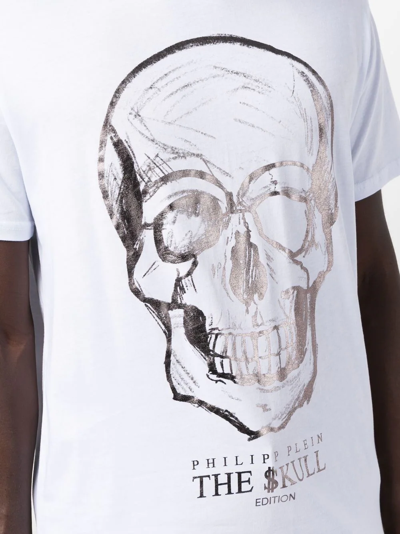 Shop Philipp Plein Skull-print T-shirt In Weiss