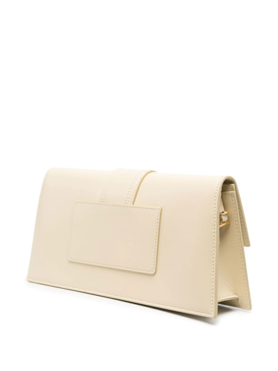 Shop Jacquemus Le Bambino Long Shoulder Bag In Neutrals