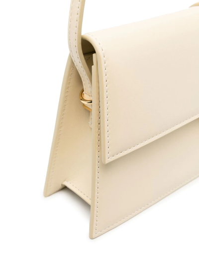 Jacquemus Neutral Le Bambino Long Leather Shoulder Bag In Neutrals