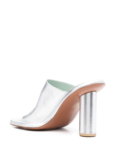 Shop Ambush Cushion 110mm Open-toe Mules In Silber