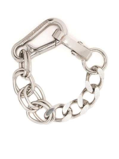 Shop Heron Preston Mixed Link Bracelet In Silver