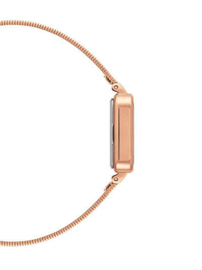 Daniel Wellington Women's Quadro Studio 23k Rose Gold Pvd Plated Stainless Steel Watch 22 X 22mm In Weiss