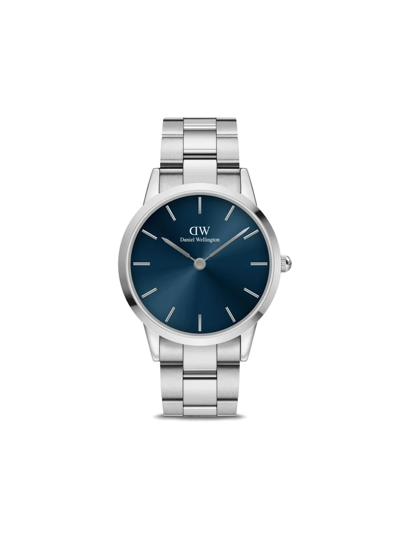 Shop Daniel Wellington Iconic Link 40mm In Blau