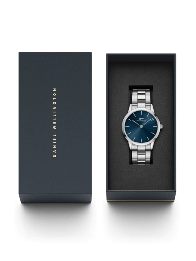 Shop Daniel Wellington Iconic Link 40mm In Blau