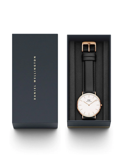 Daniel Wellington 'classic Sheffield' Leather Strap Watch, 40mm In Rose  Gold/black | ModeSens