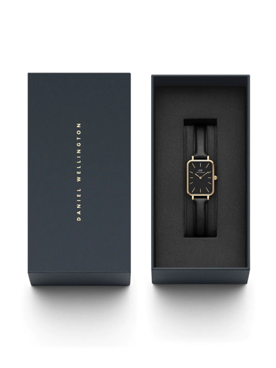 Shop Daniel Wellington Quadro Pressed Sheffield 20x26mm In Schwarz