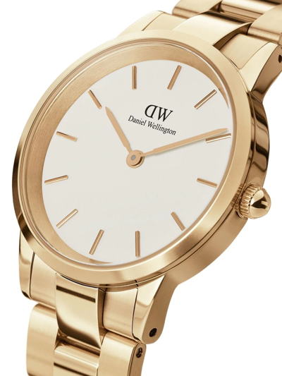 Shop Daniel Wellington Iconic Link 28mm In Gold