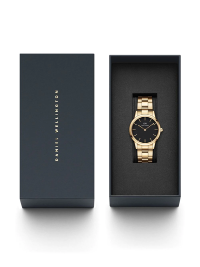 Shop Daniel Wellington Iconic Link 28mm In Schwarz