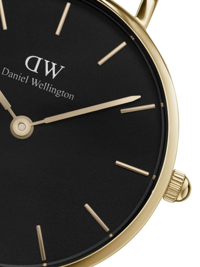 Daniel Wellington Petite St. Mawes Rose Goldtone Stainless Steel Leather-strap Watch In Schwarz