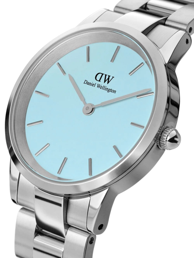 Shop Daniel Wellington Iconic Link Capri 32mm In Blau