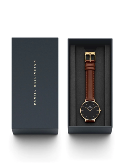 Shop Daniel Wellington Petite St Mawes 32mm In Schwarz