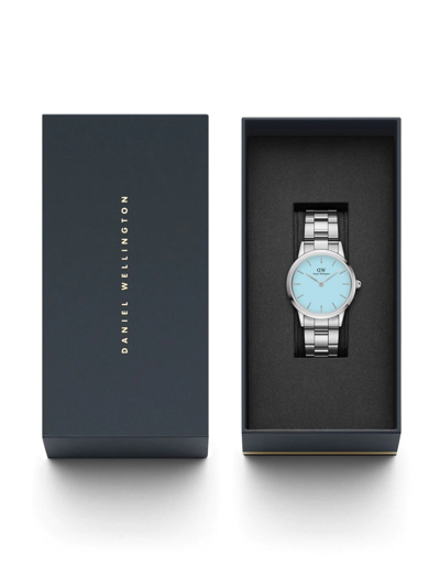 Shop Daniel Wellington Iconic Link Capri 32mm In Blau