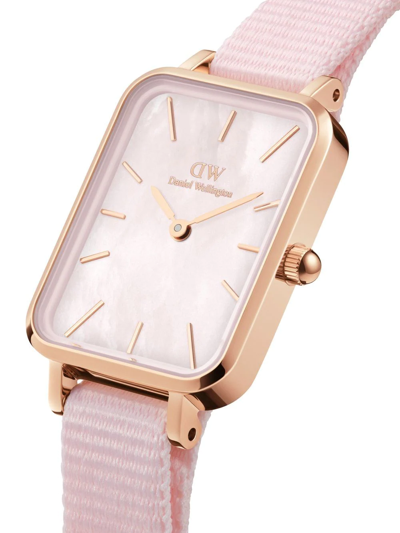 Daniel Wellington Quadro Coral 20x26mm In Rosa