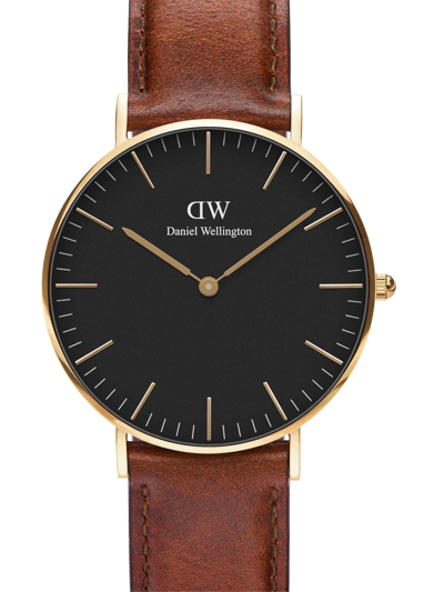 Shop Daniel Wellington Classic St Mawes 36mm In Schwarz