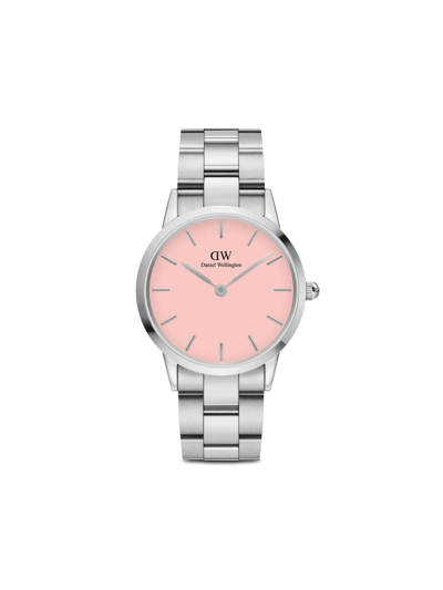 Shop Daniel Wellington Iconic Link 36mm In Rosa