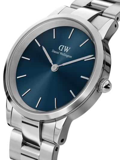 Shop Daniel Wellington Iconic Link 36mm In Blau