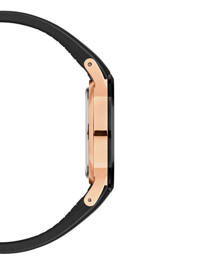 Daniel Wellington Men's Iconic Motion Rose Gold & Rubber Strap Watch/40mm In Schwarz