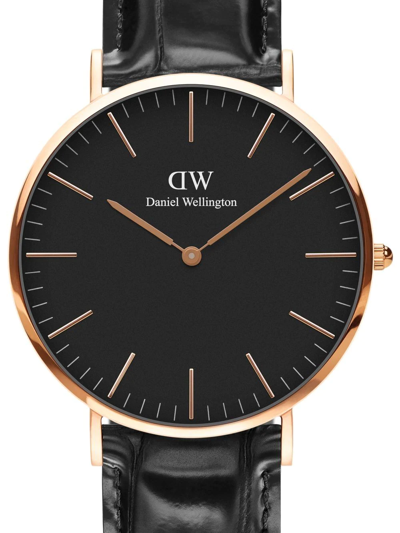 Shop Daniel Wellington Classic Reading 40mm In Schwarz