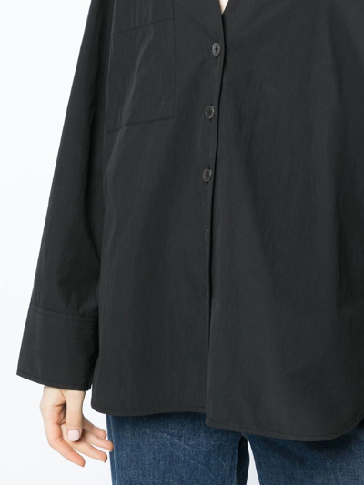 Shop Co V-neck Tton Shirt In Schwarz