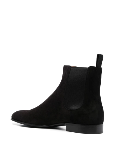 Gianvito Rossi Suede-leather Chelsea Boots In Black