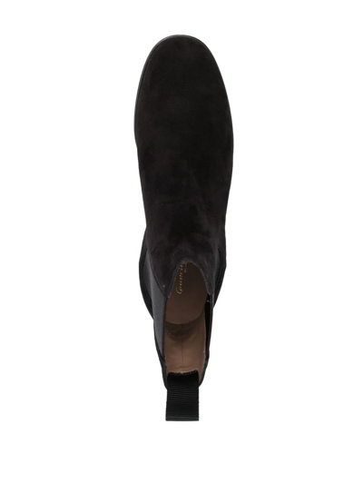 Gianvito Rossi Suede-leather Chelsea Boots In Black