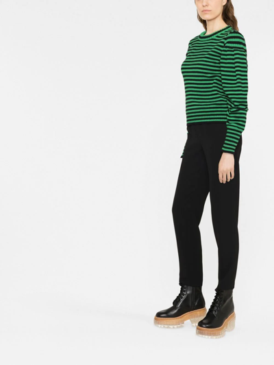 P.a.r.o.s.h Cropped Elasticated Leggings In Schwarz