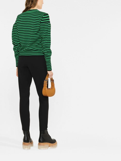 P.a.r.o.s.h Cropped Elasticated Leggings In Schwarz