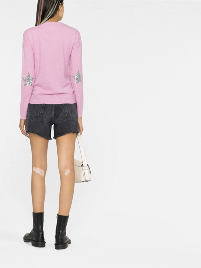 Shop Zadig & Voltaire Crew-neck Cashmere Jumper In Pink