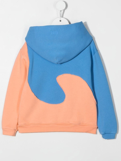 Erl Teen Wave Applique-detail Hoodie In Blue