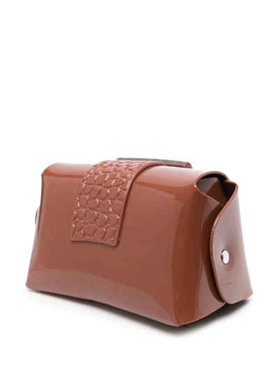 Viktor & Rolf Buckle Up Shoulder Bag In Braun