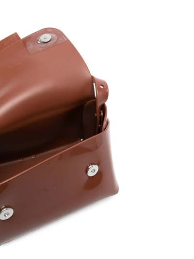 Viktor & Rolf Buckle Up Shoulder Bag In Braun