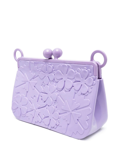 Shop Viktor & Rolf Blossom Shoulder Bag In Violett