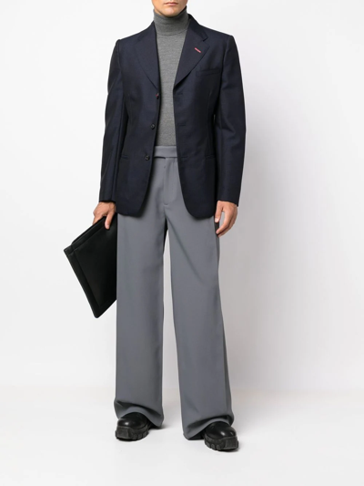 Maison Margiela Single-breasted Tailored Blazer In Blau