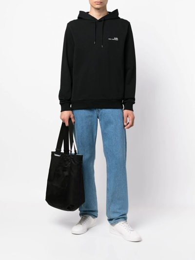 Apc A.p.c. Hoodie Standard Rue Madame Gots In Schwarz
