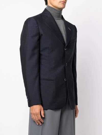 Shop Maison Margiela Single-breasted Tailored Blazer In Blau