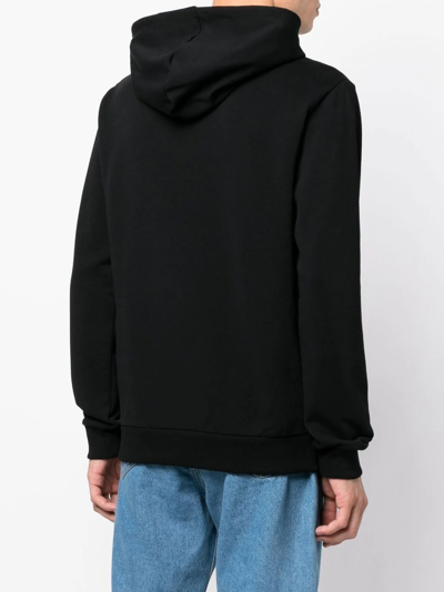 Shop Apc Item Logo-print Hoodie In Schwarz