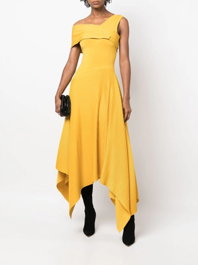 Az Factory Sundance Asymmetric Maxi Dress In Gelb