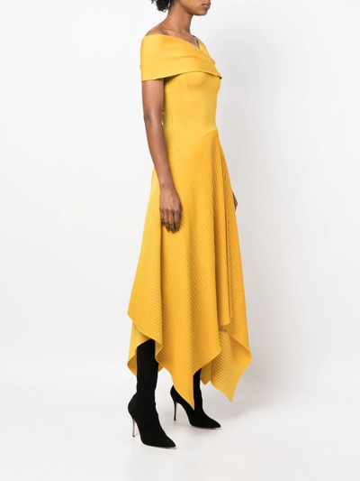 Shop Az Factory Sundance Asymmetric Maxi Dress In Gelb